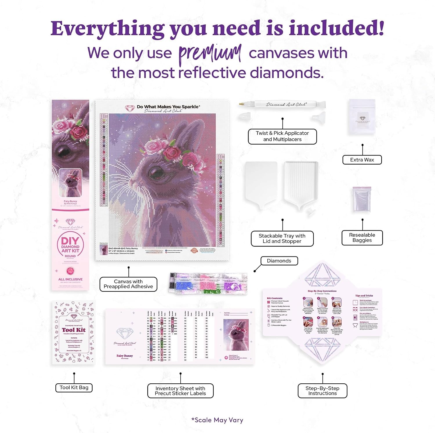 image:imageDIAMOND ART CLUB Austere Owl Diamond Art Kits for AdultsFairy Bunny