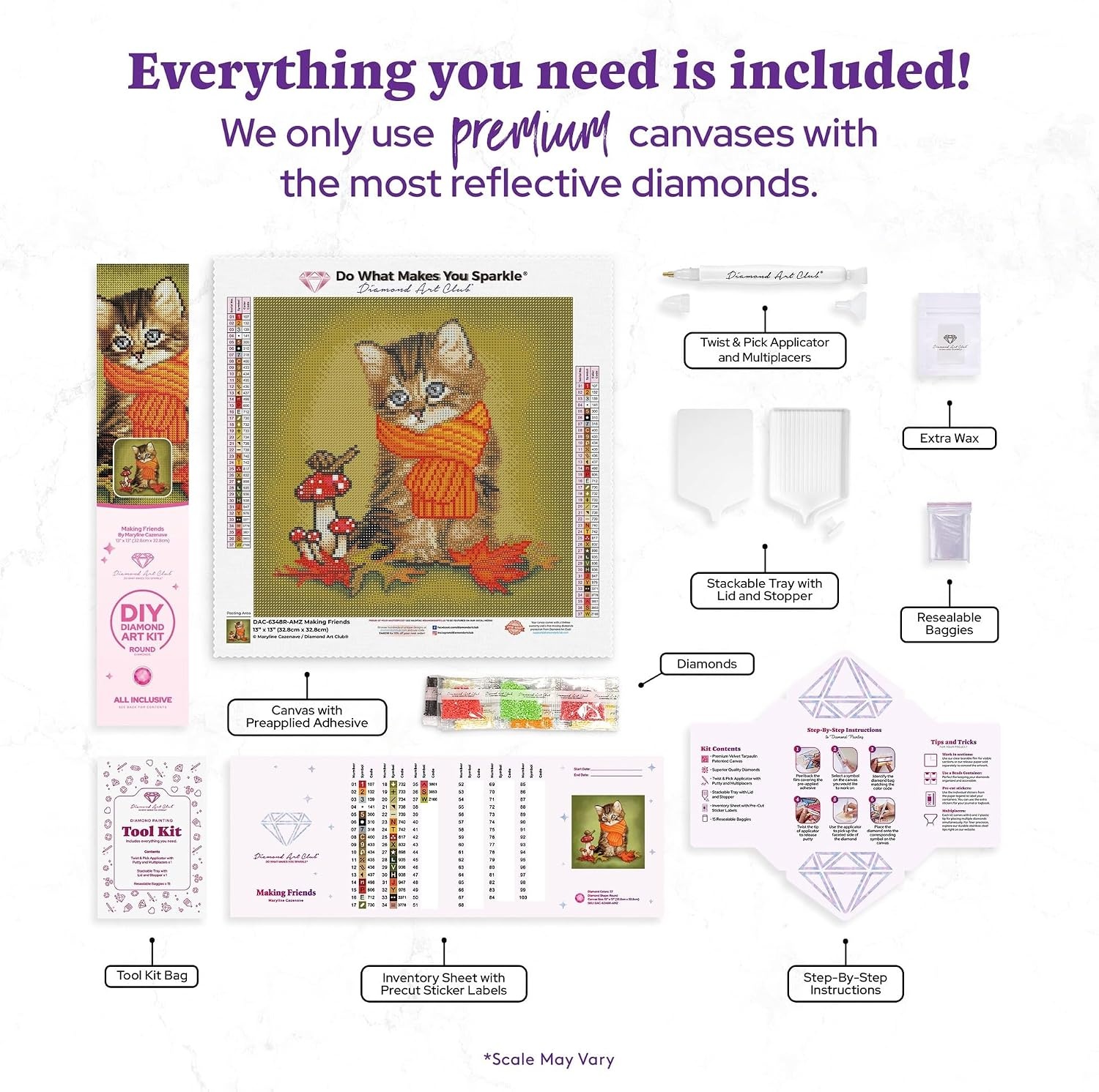image:imageDIAMOND ART CLUB Austere Owl Diamond Art Kits for AdultsMaking Friends Kitty