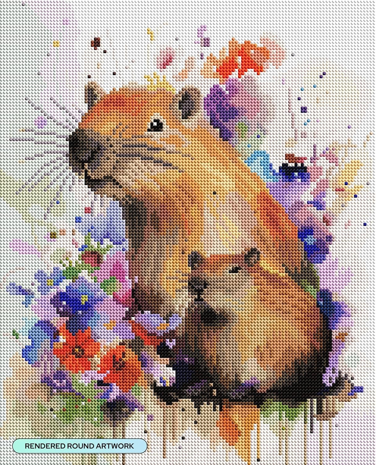 image:imageDIAMOND ART CLUB Austere Owl Diamond Art Kits for AdultsMama Mini Capybara