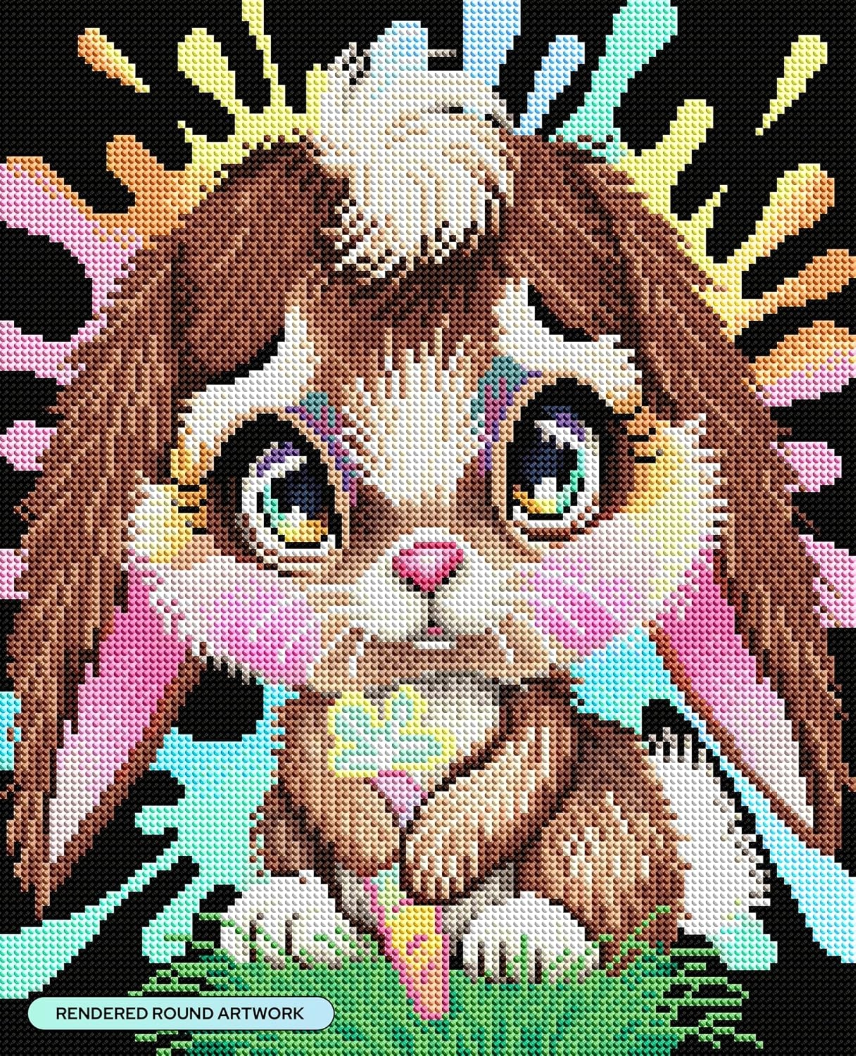 image:imageDIAMOND ART CLUB Austere Owl Diamond Art Kits for AdultsRainbow Lil Bunny