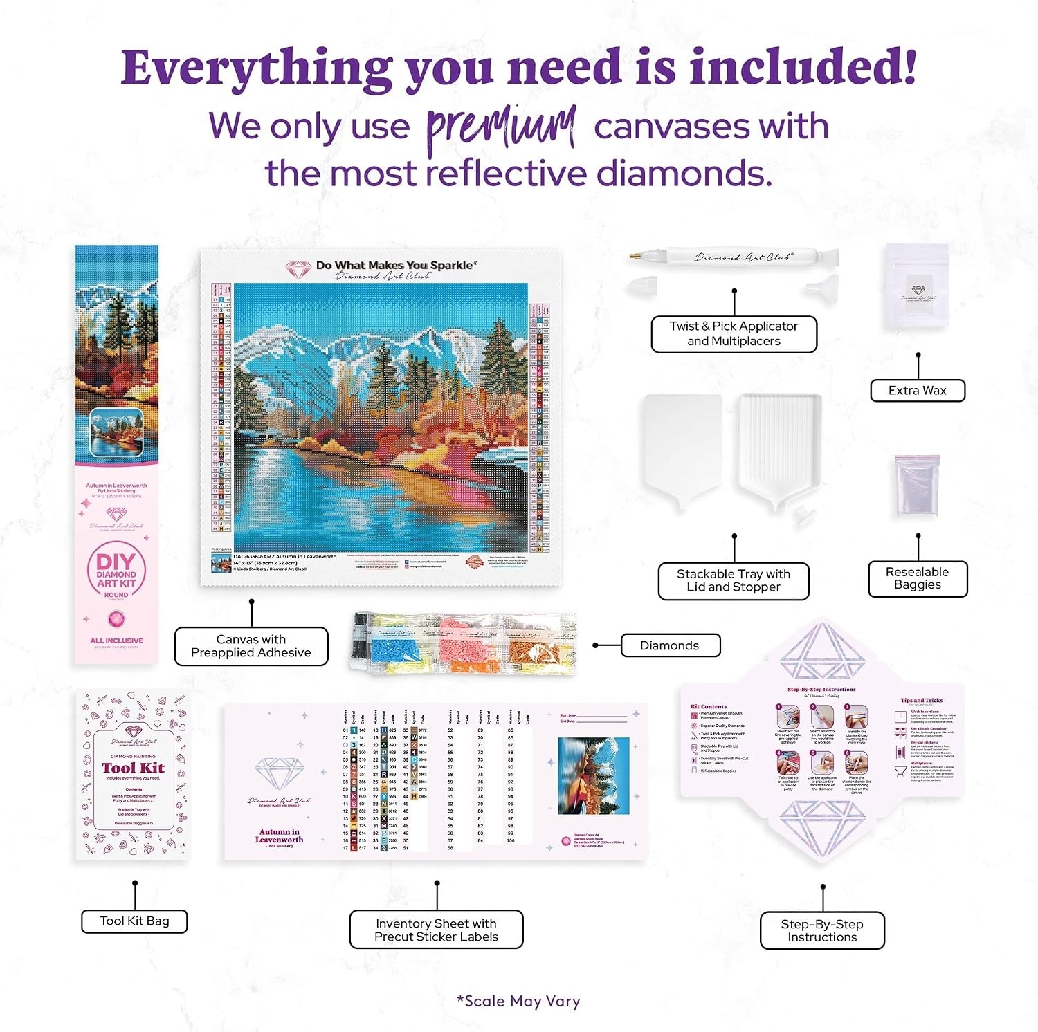 image:imageDIAMOND ART CLUB Fire Opal Succulent Diamond Art Kits for AdultsAutumn in Leavenworth