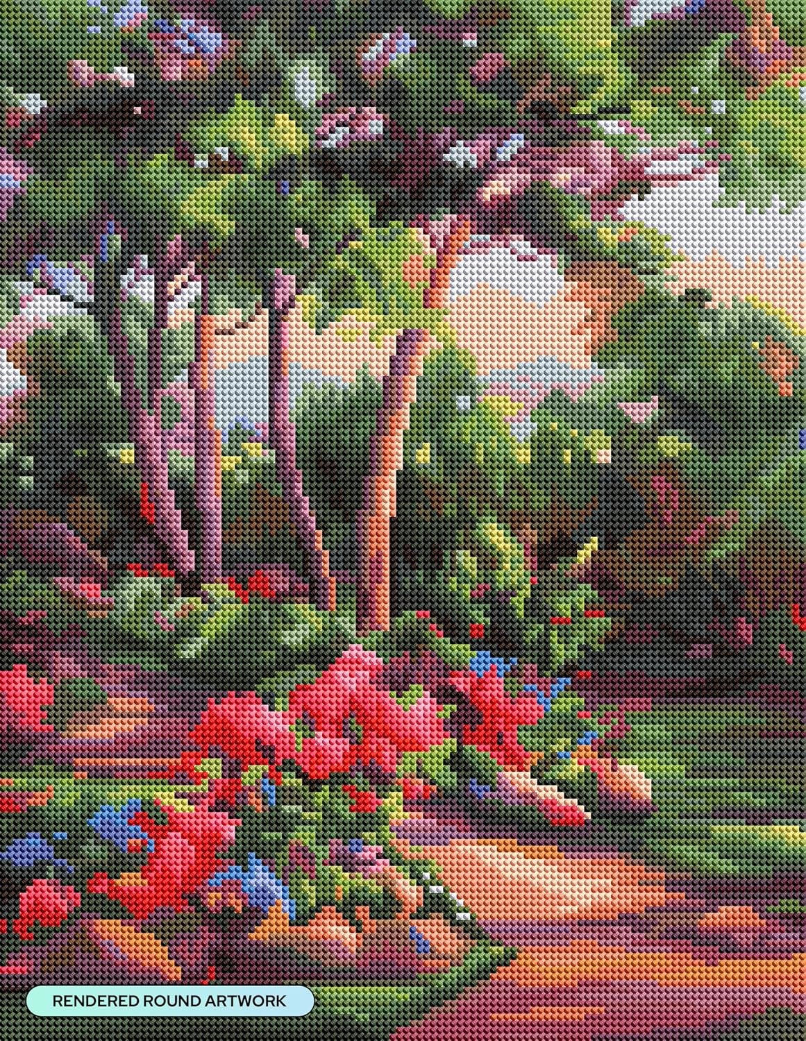 image:imageDIAMOND ART CLUB Fire Opal Succulent Diamond Art Kits for AdultsBibler Garden Path