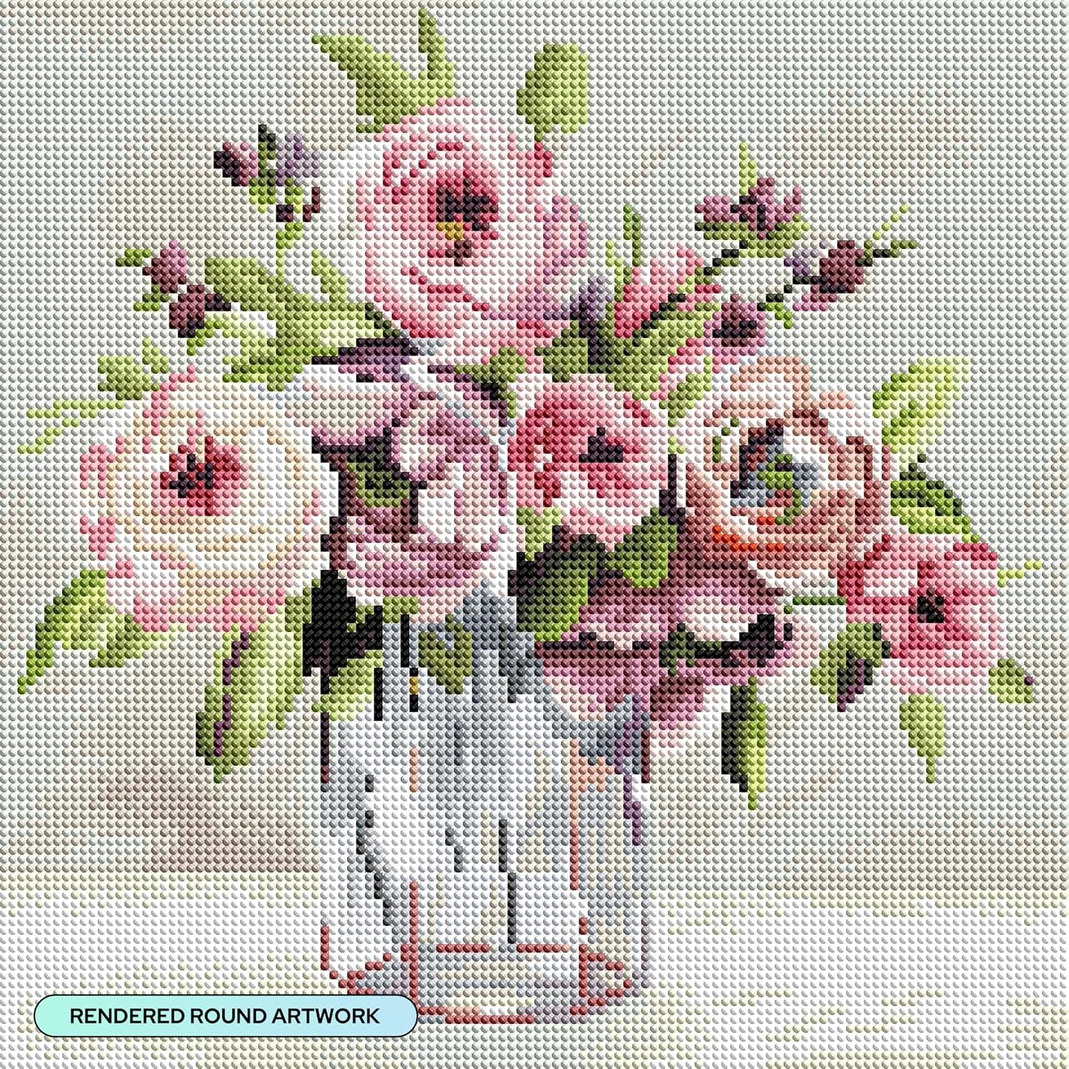 image:imageDIAMOND ART CLUB Fire Opal Succulent Diamond Art Kits for AdultsBlushing Blossoms