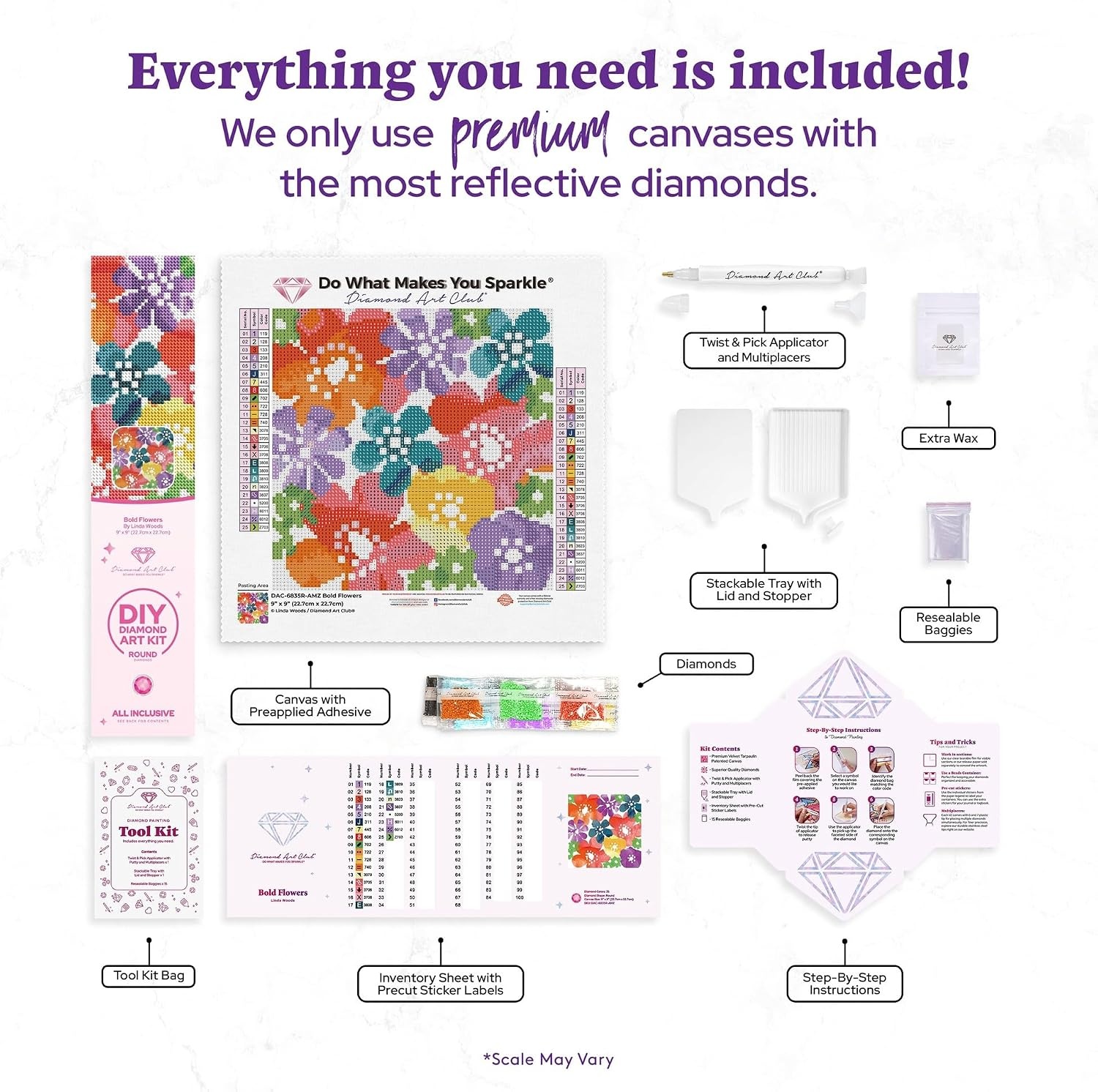 image:imageDIAMOND ART CLUB Fire Opal Succulent Diamond Art Kits for AdultsBold Flowers