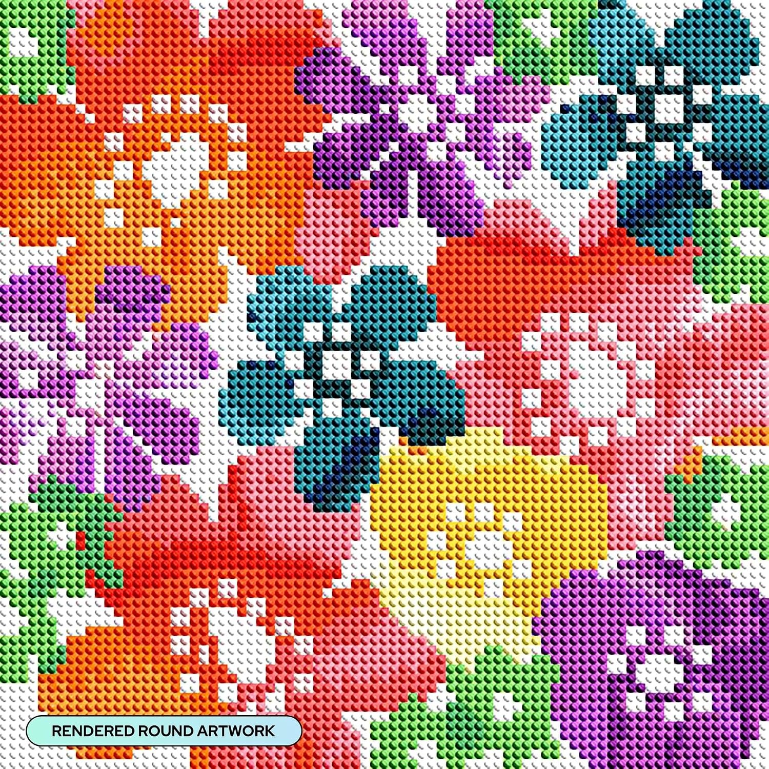 image:imageDIAMOND ART CLUB Fire Opal Succulent Diamond Art Kits for AdultsBold Flowers
