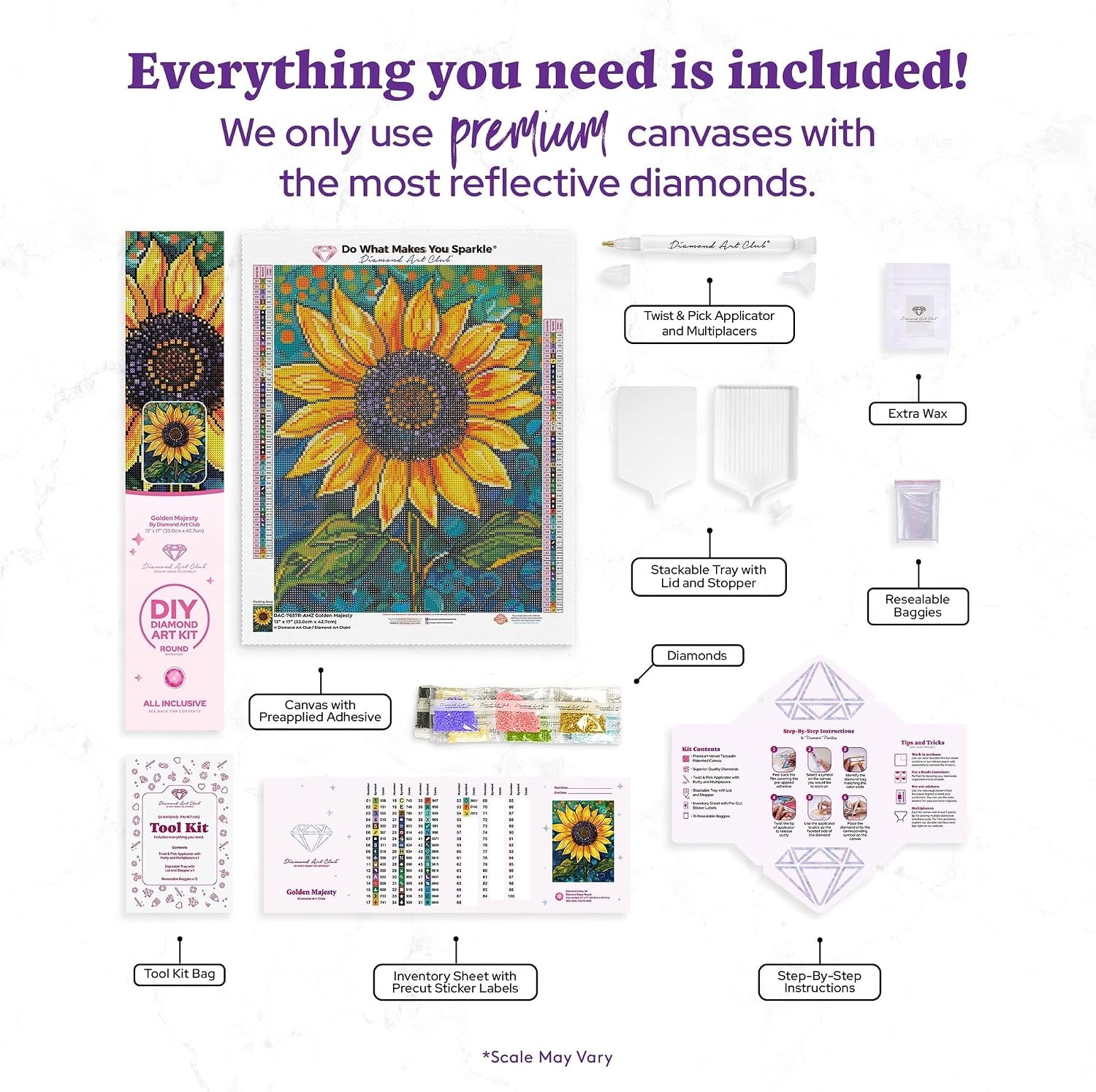 image:imageDIAMOND ART CLUB Fire Opal Succulent Diamond Art Kits for AdultsGolden Majesty