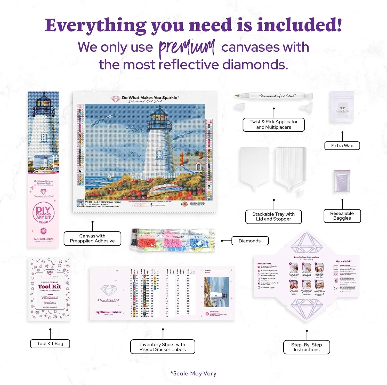 image:imageDIAMOND ART CLUB Fire Opal Succulent Diamond Art Kits for AdultsLighthouse Harbour