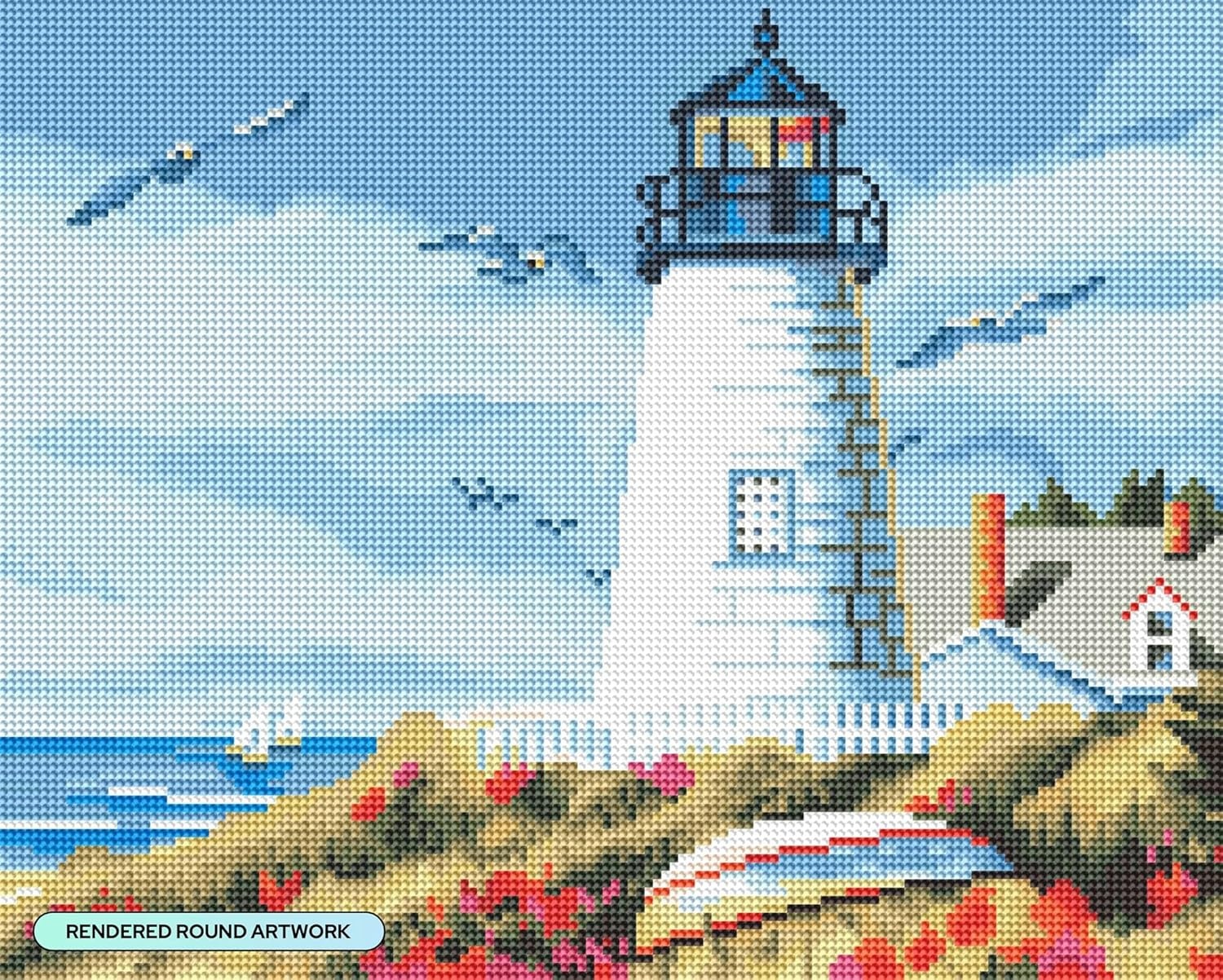 image:imageDIAMOND ART CLUB Fire Opal Succulent Diamond Art Kits for AdultsLighthouse Harbour