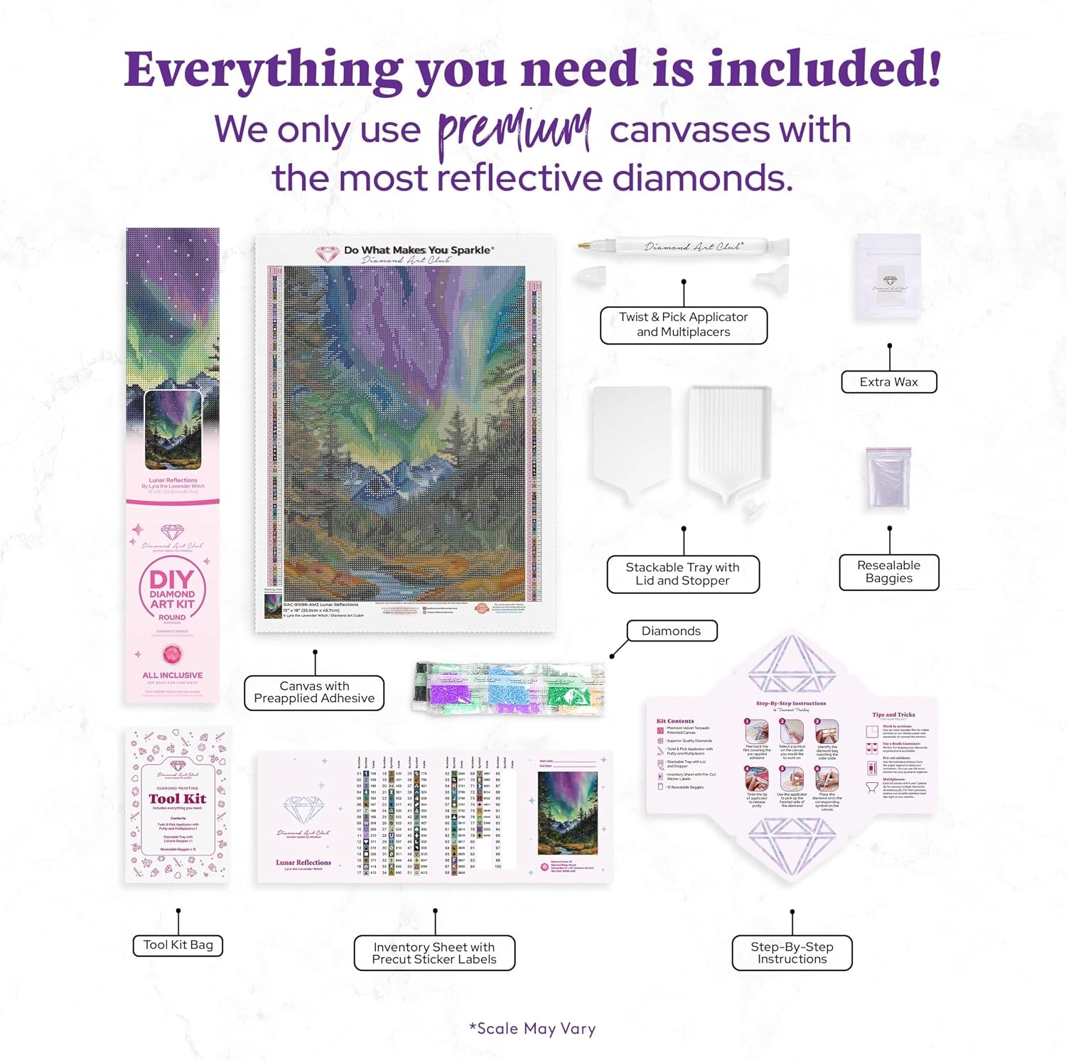 image:imageDIAMOND ART CLUB Fire Opal Succulent Diamond Art Kits for AdultsLunar Reflections