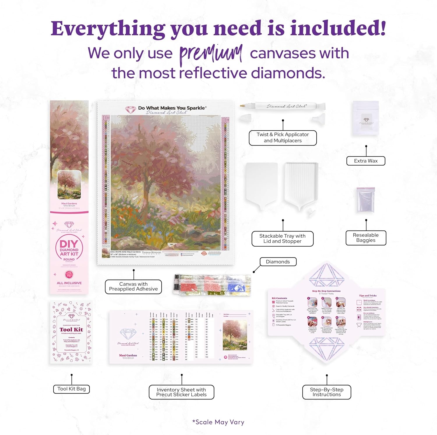 image:imageDIAMOND ART CLUB Fire Opal Succulent Diamond Art Kits for AdultsMaui Gardens