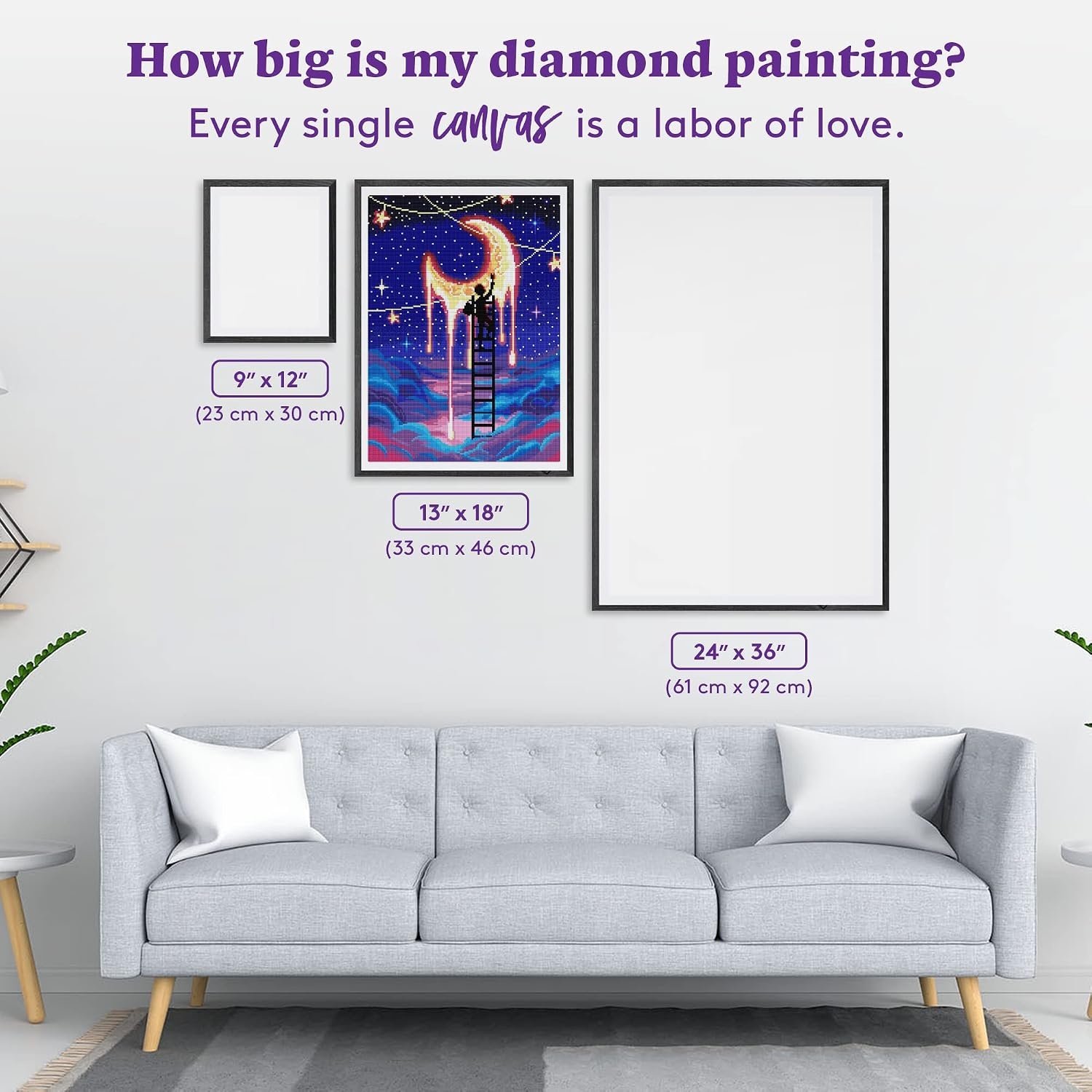 image:imageDIAMOND ART CLUB Fire Opal Succulent Diamond Art Kits for AdultsPaint the Moon