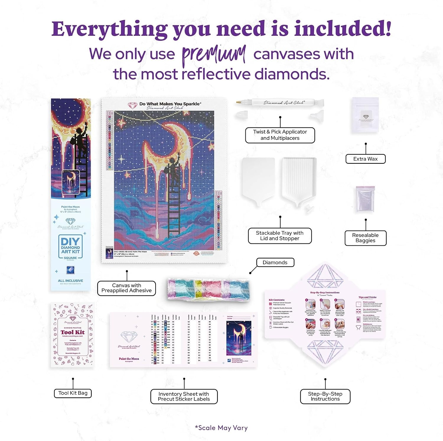 image:imageDIAMOND ART CLUB Fire Opal Succulent Diamond Art Kits for AdultsPaint the Moon