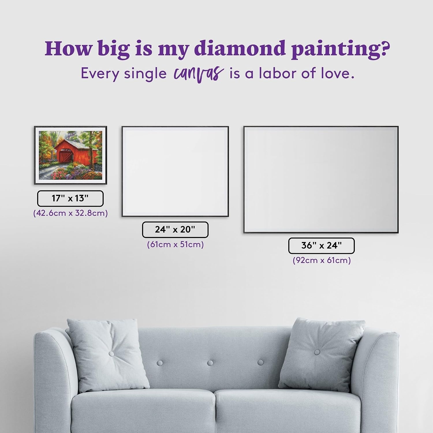 image:imageDIAMOND ART CLUB Fire Opal Succulent Diamond Art Kits for AdultsRed Covered Bridge