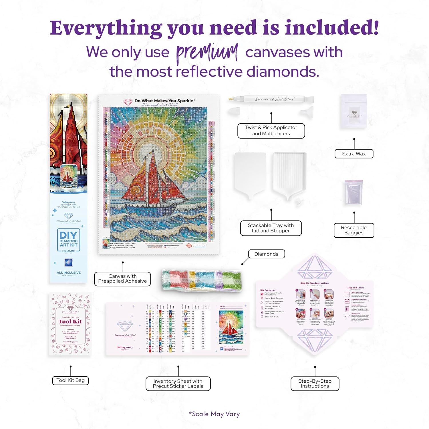 image:imageDIAMOND ART CLUB Fire Opal Succulent Diamond Art Kits for AdultsSailing Away