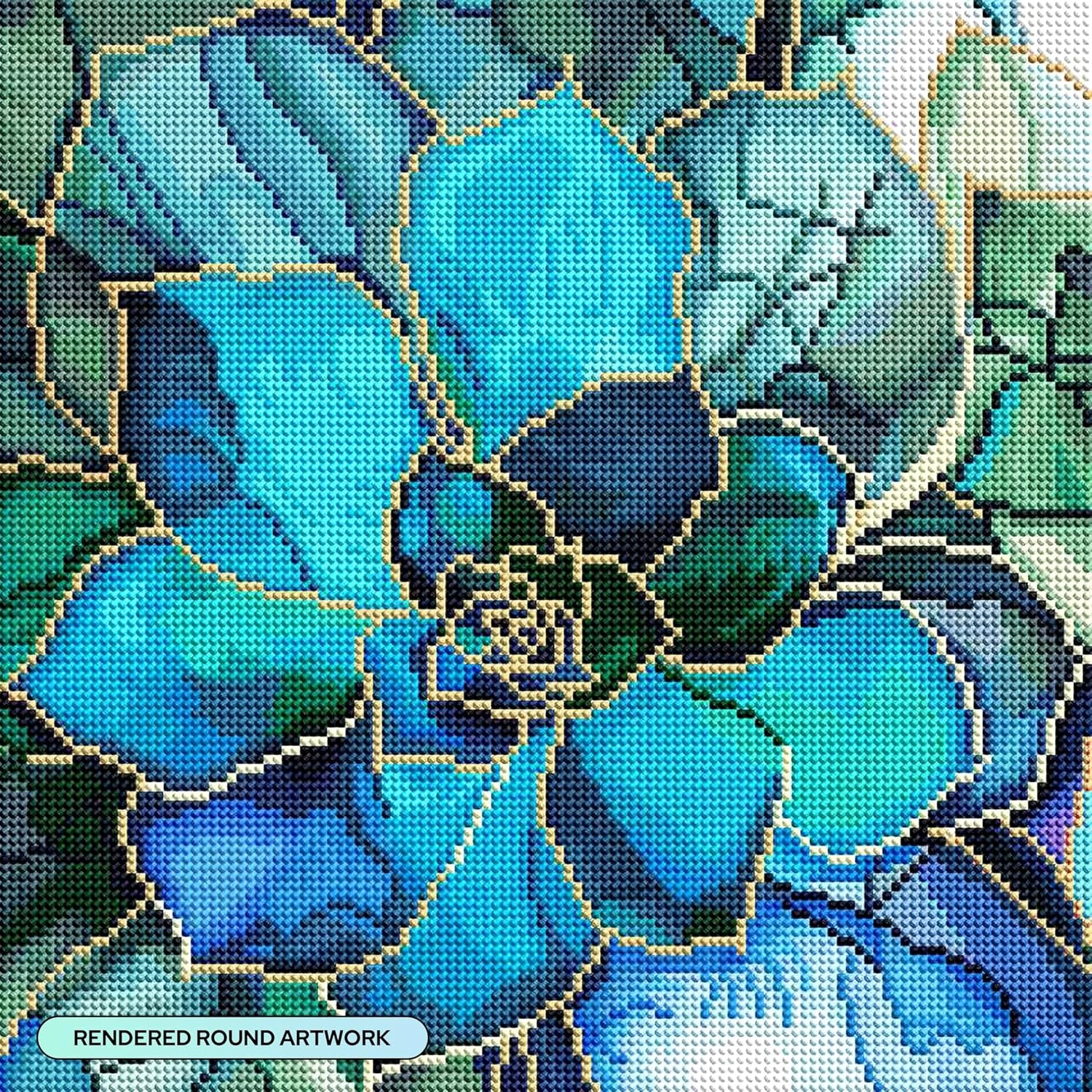 image:imageDIAMOND ART CLUB Fire Opal Succulent Diamond Art Kits for AdultsShimmering Succulents