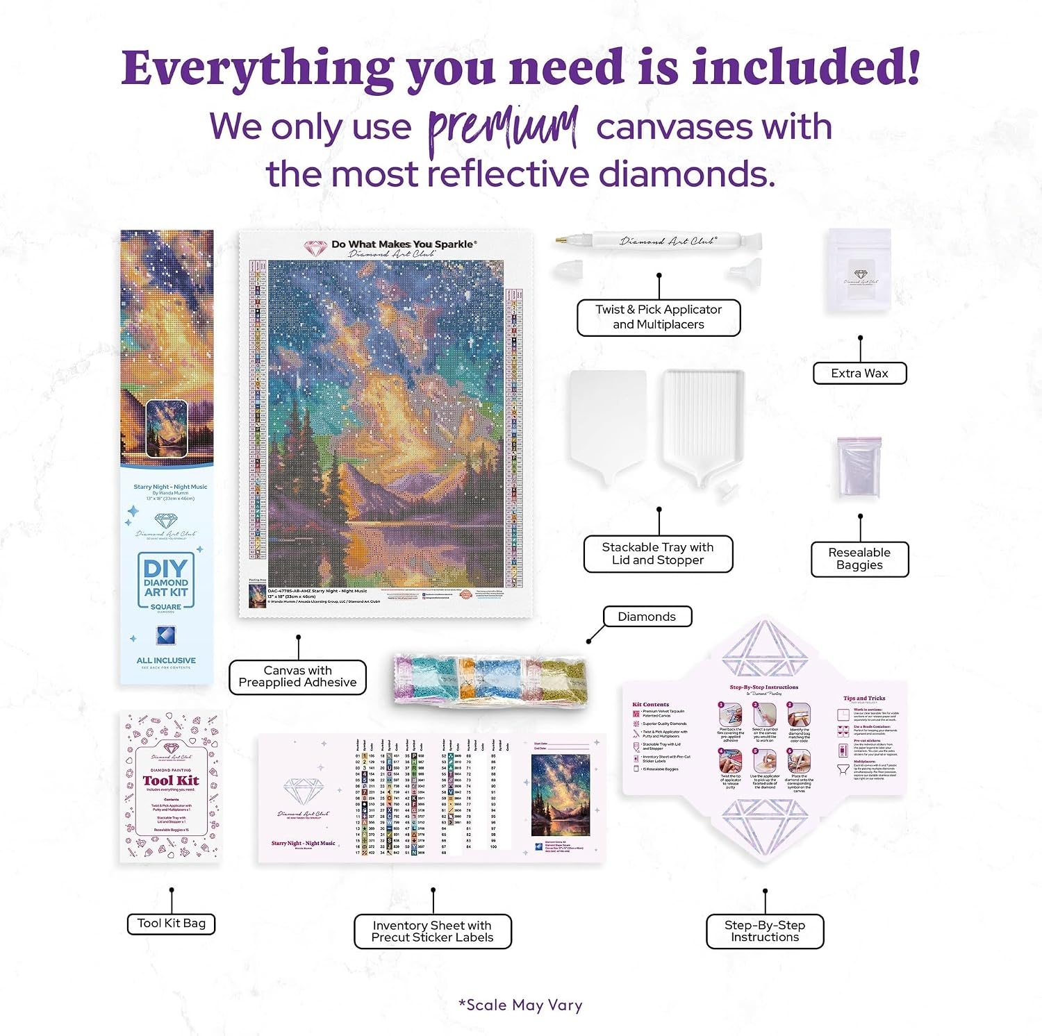 image:imageDIAMOND ART CLUB Fire Opal Succulent Diamond Art Kits for AdultsStarry Night
