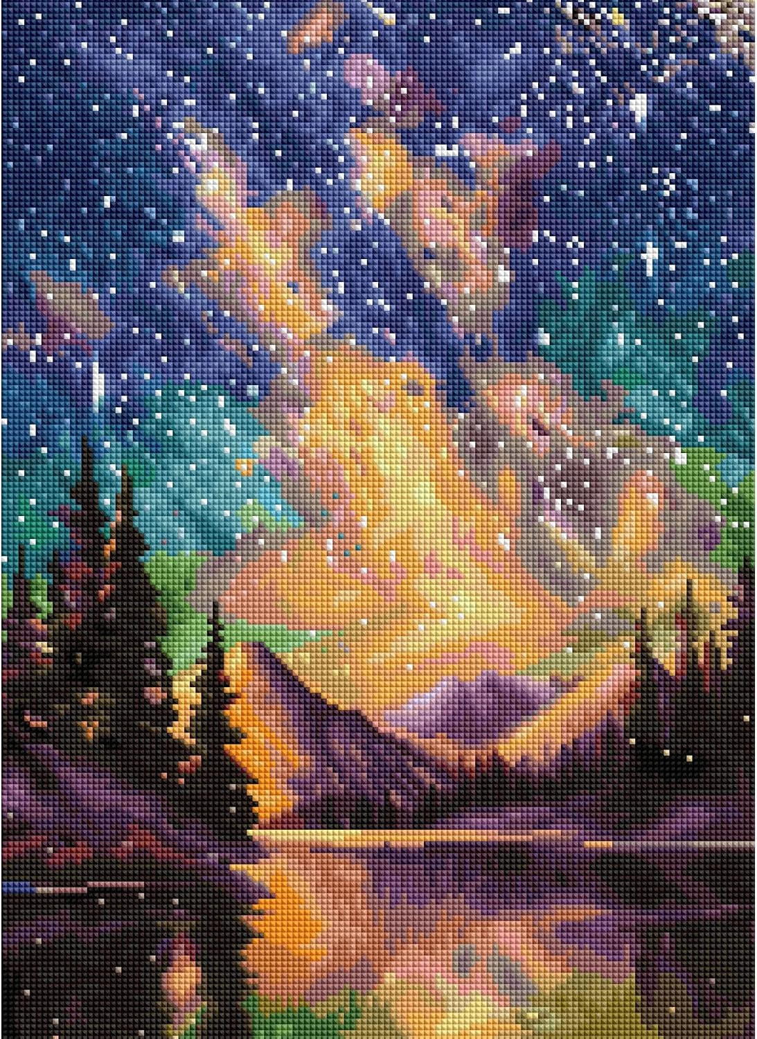 image:imageDIAMOND ART CLUB Fire Opal Succulent Diamond Art Kits for AdultsStarry Night