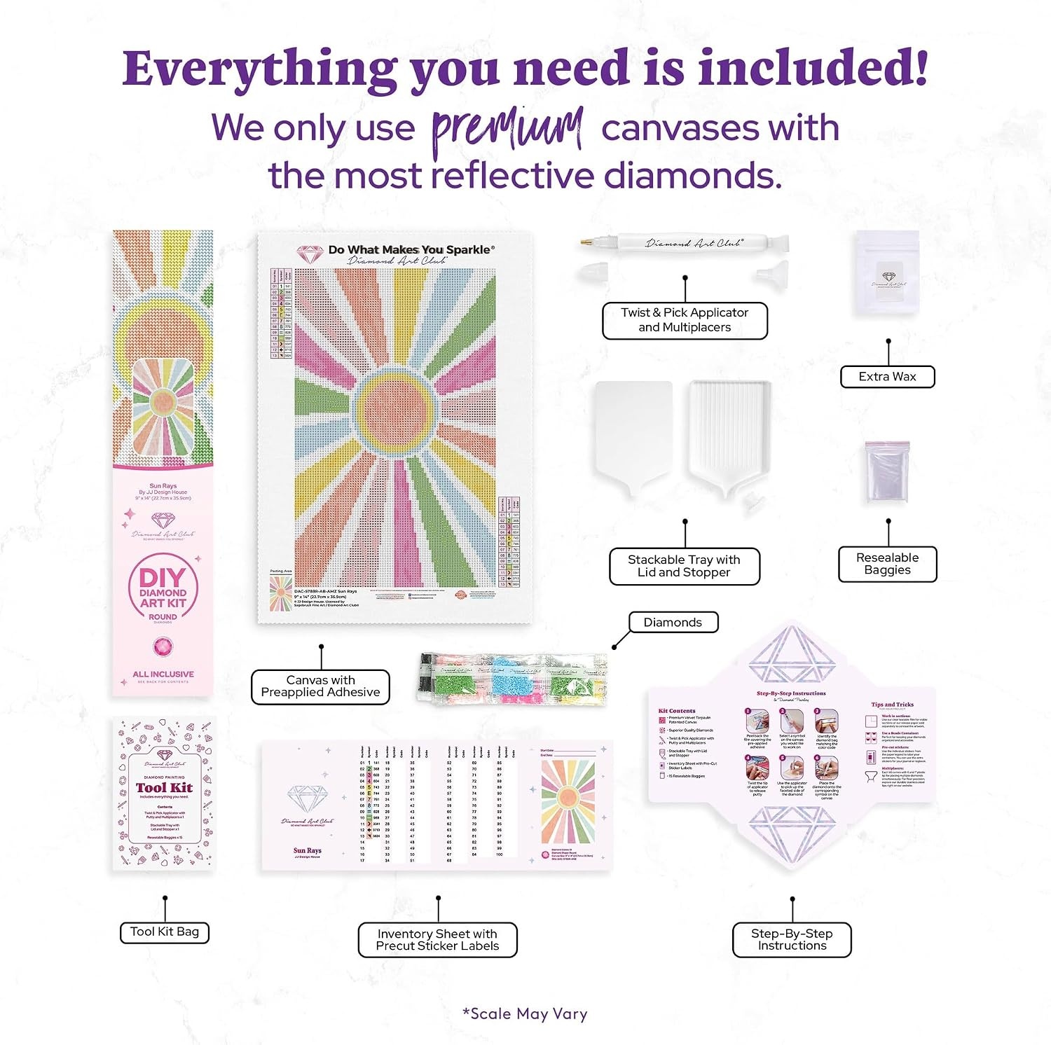 image:imageDIAMOND ART CLUB Fire Opal Succulent Diamond Art Kits for AdultsSun Rays Pastel