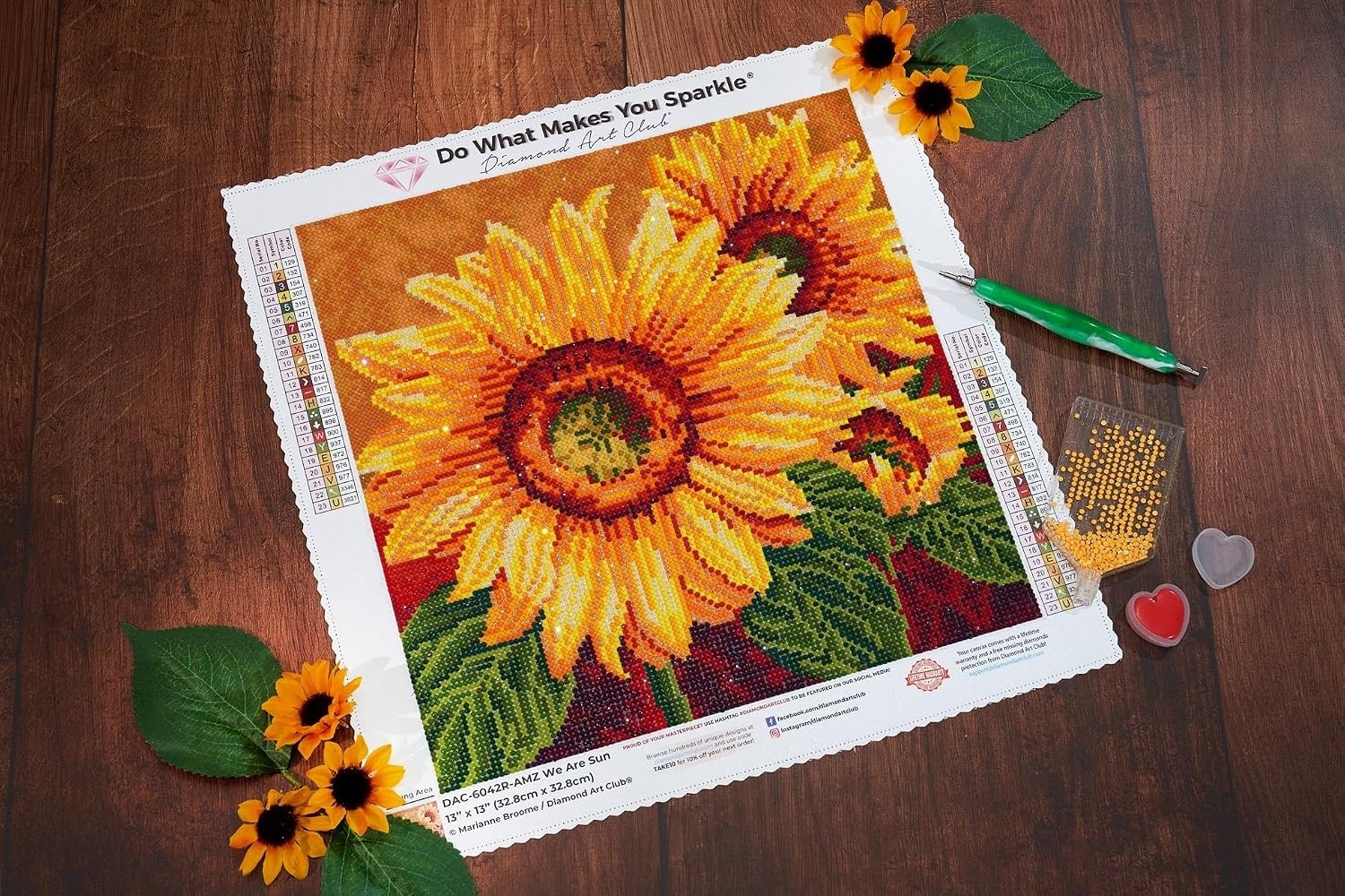 image:imageDIAMOND ART CLUB Fire Opal Succulent Diamond Art Kits for AdultsWe Are Sun
