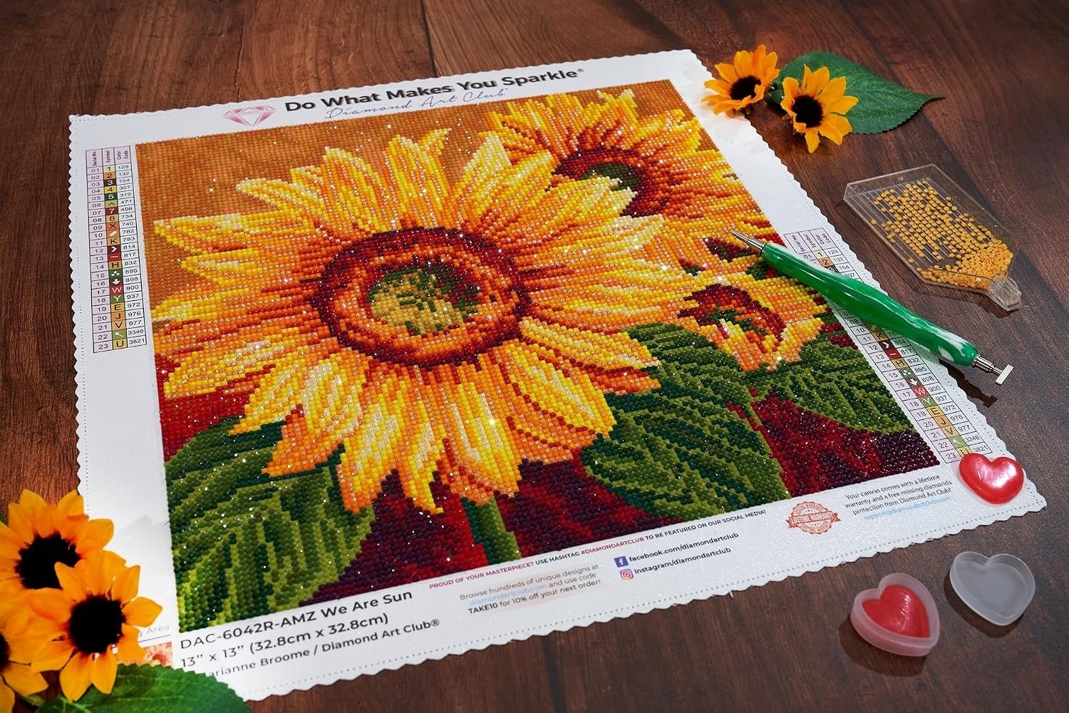 image:imageDIAMOND ART CLUB Fire Opal Succulent Diamond Art Kits for AdultsWe Are Sun
