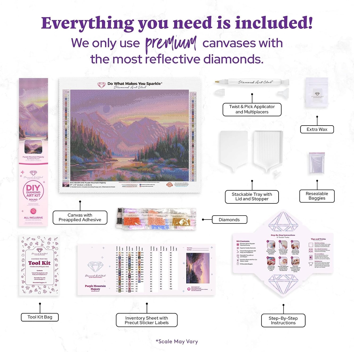 image:imageDIAMOND ART CLUB Fire Opal Succulent Diamond Art Kits for Adultspurple