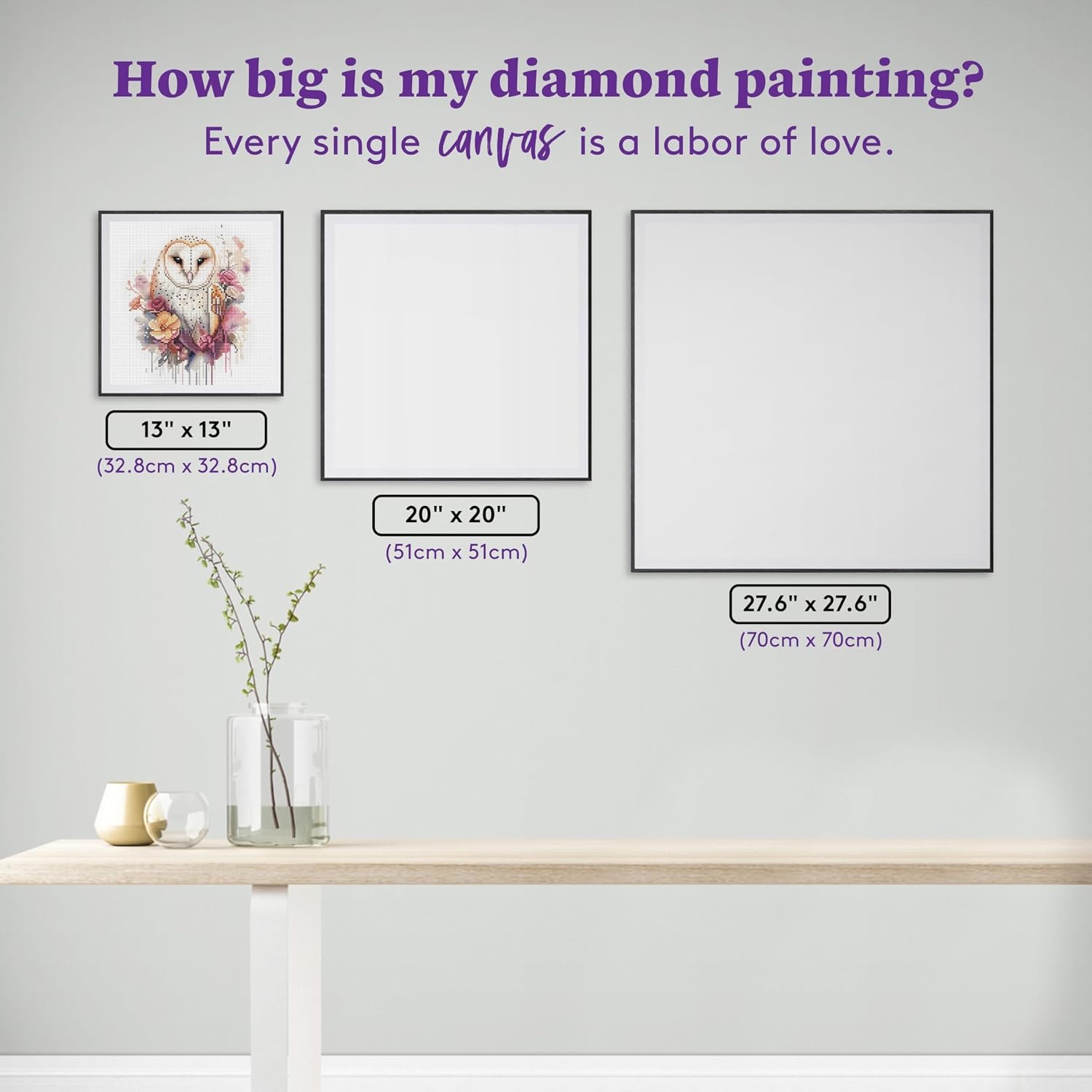 image:imageDIAMOND ART CLUB Glowing Monarch Diamond Art Kits for AdultsAustere Owl