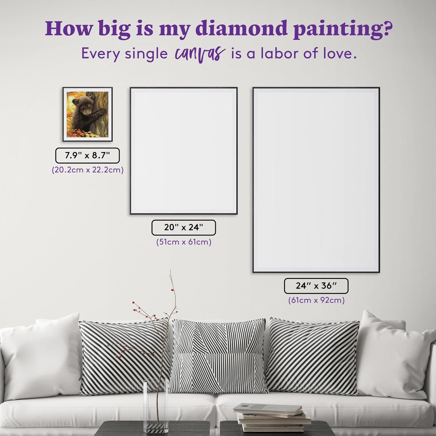 image:imageDIAMOND ART CLUB Glowing Monarch Diamond Art Kits for AdultsBlack Bear