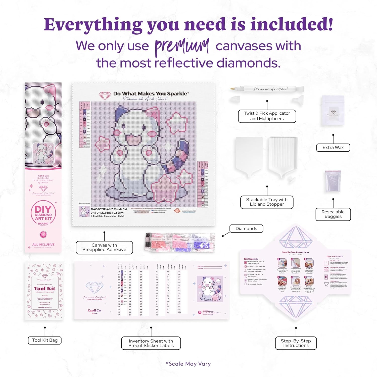 image:imageDIAMOND ART CLUB Glowing Monarch Diamond Art Kits for AdultsCandi Cat