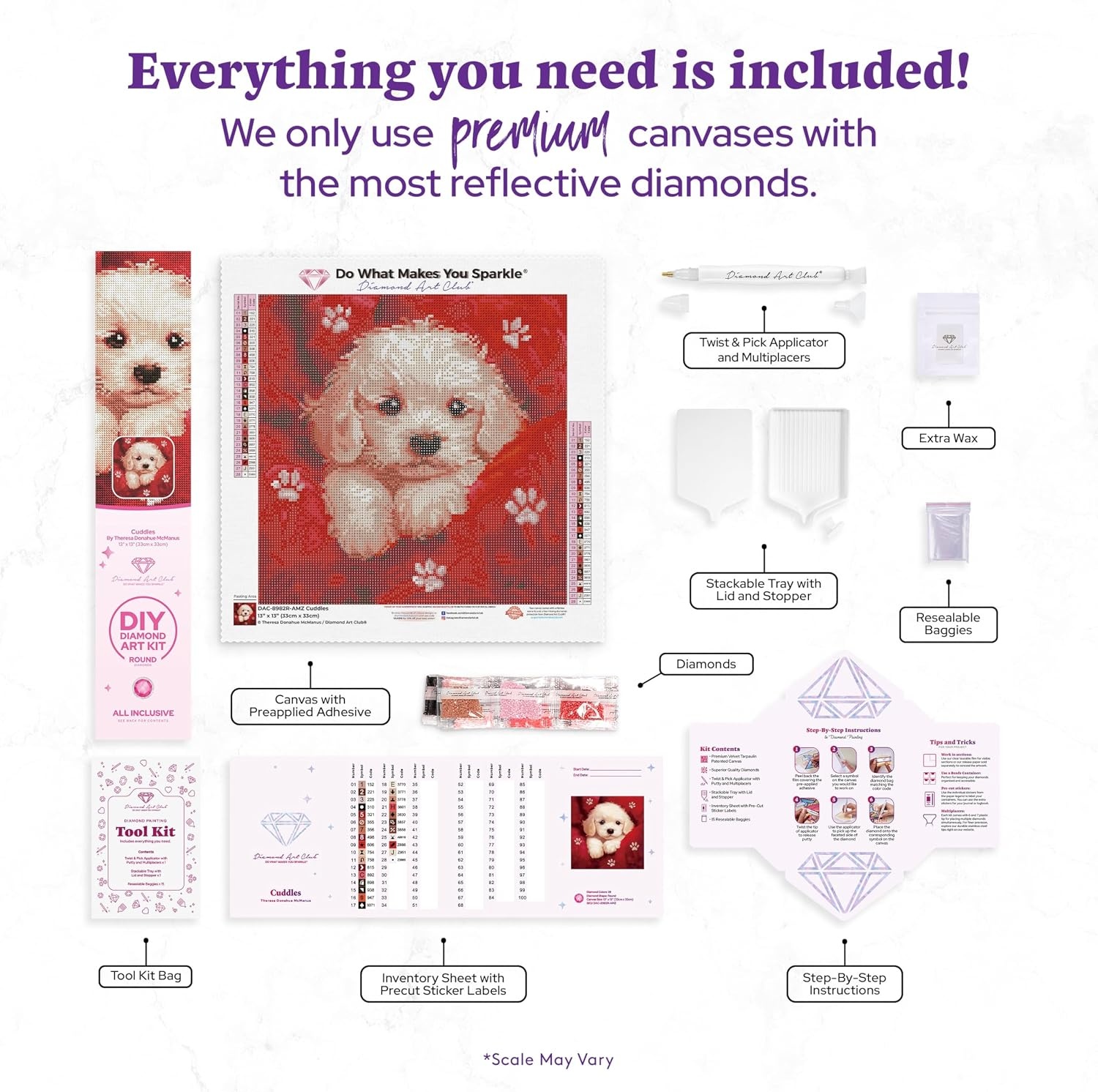 image:imageDIAMOND ART CLUB Glowing Monarch Diamond Art Kits for AdultsCuddles