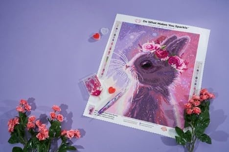 image:imageDIAMOND ART CLUB Glowing Monarch Diamond Art Kits for AdultsFairy Bunny