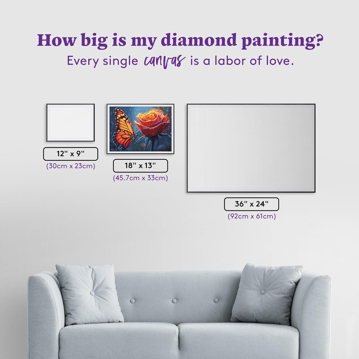 image:imageDIAMOND ART CLUB Glowing Monarch Diamond Art Kits for AdultsGlowing Monarch