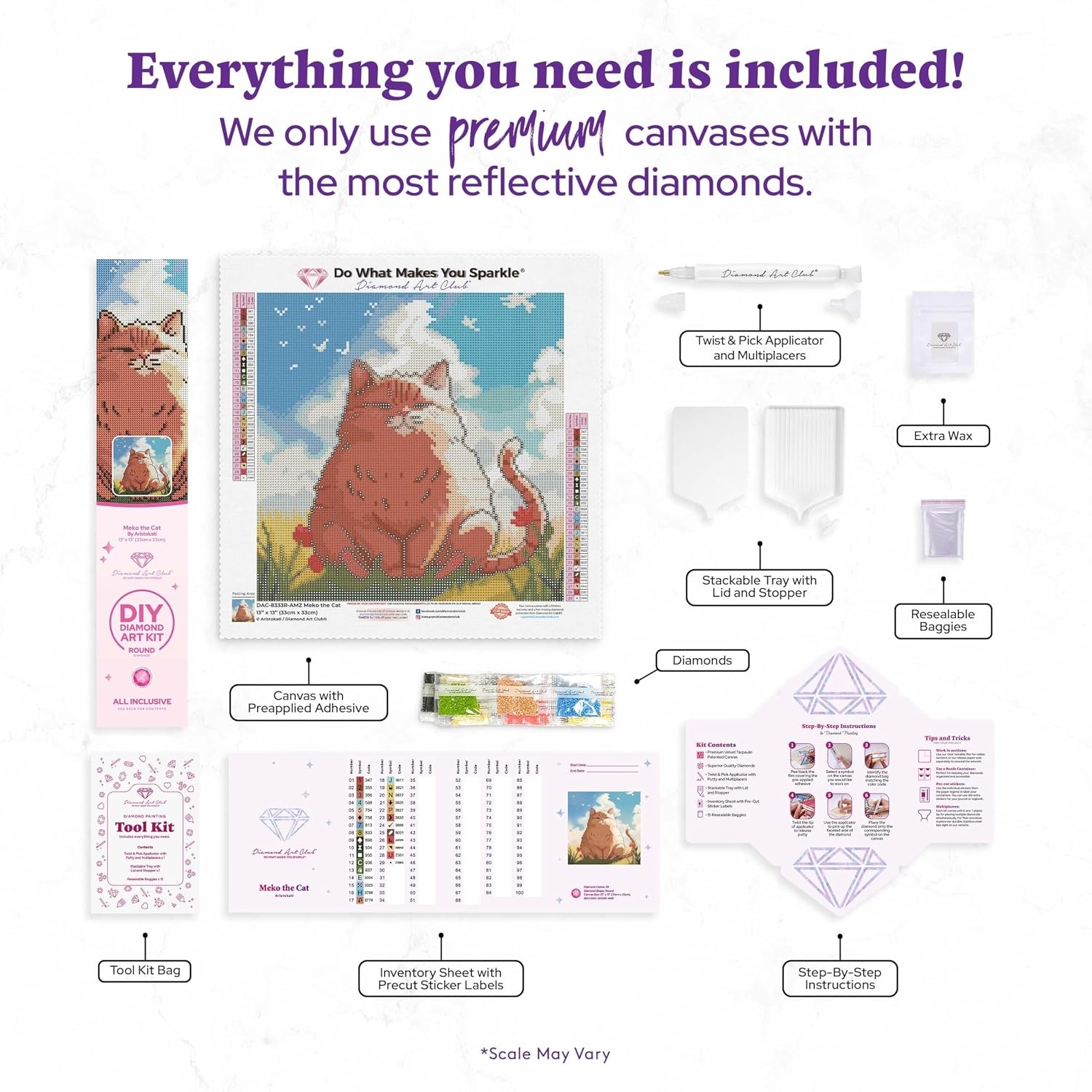 image:imageDIAMOND ART CLUB Glowing Monarch Diamond Art Kits for AdultsMeko the Cat