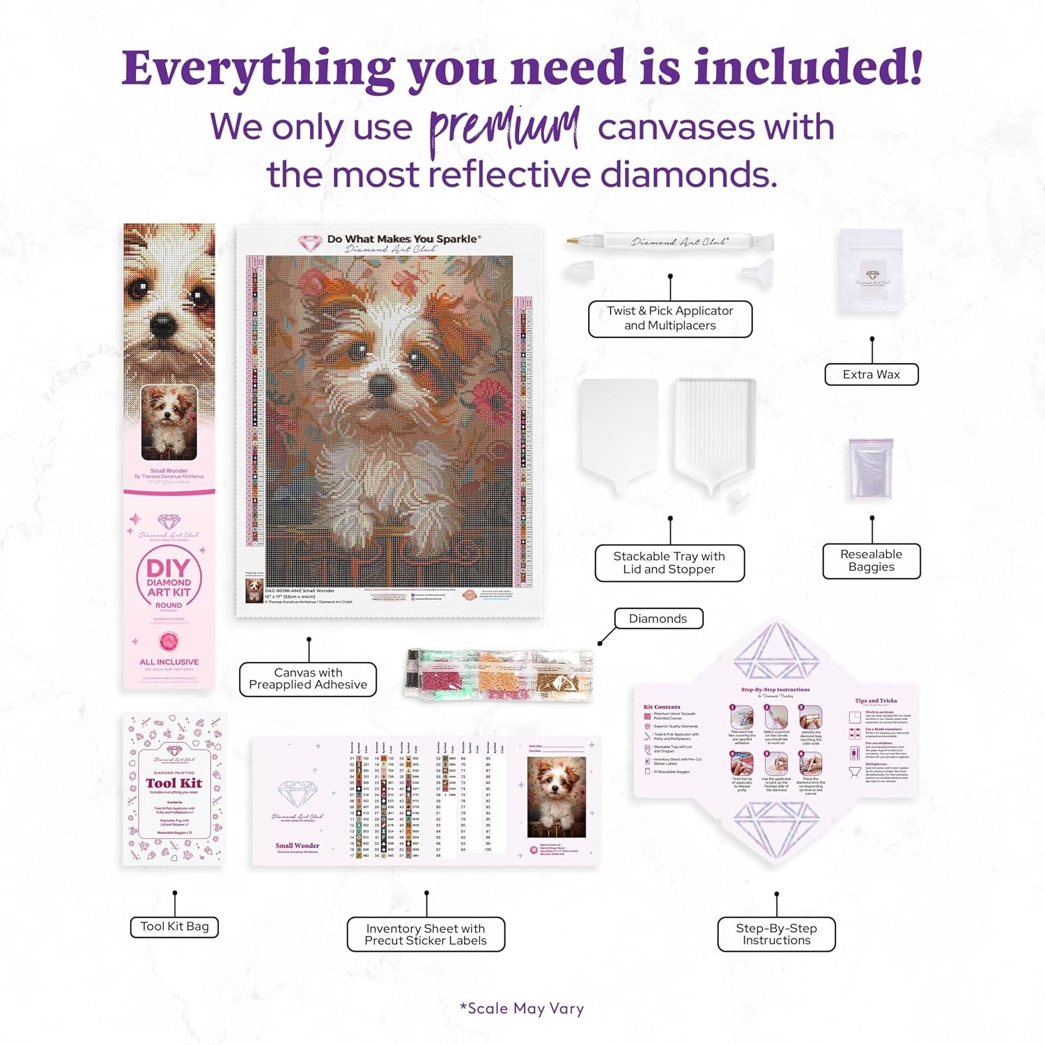 image:imageDIAMOND ART CLUB Glowing Monarch Diamond Art Kits for AdultsSmall Wonder Terrier