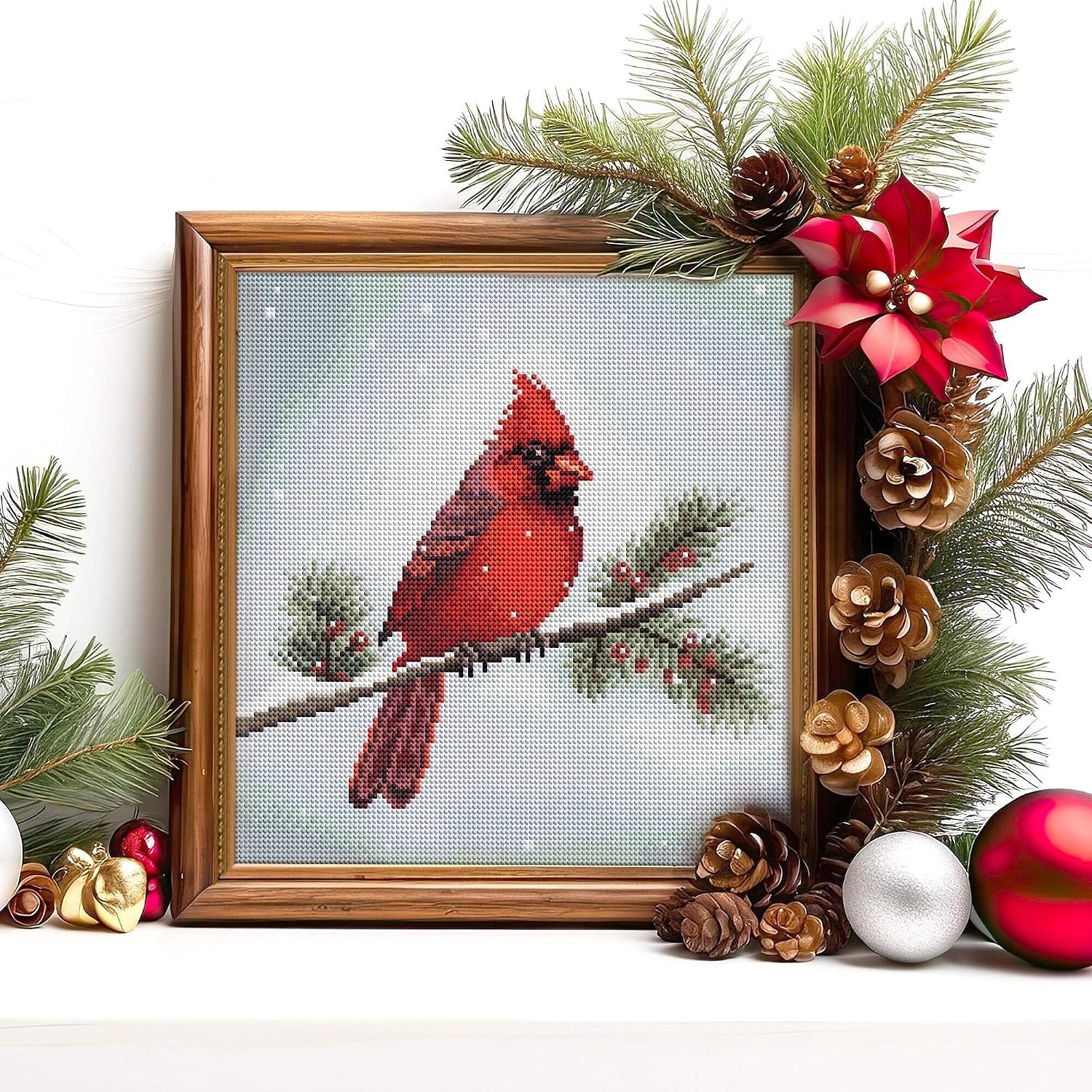 image:imageDIAMOND ART CLUB Glowing Monarch Diamond Art Kits for AdultsWinter Cardinal