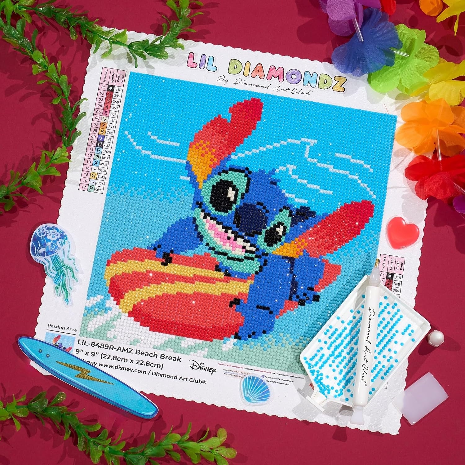 image:imageDIAMOND ART CLUB Grogus HoverPram Diamond Art Kits for AdultsBeach Break
