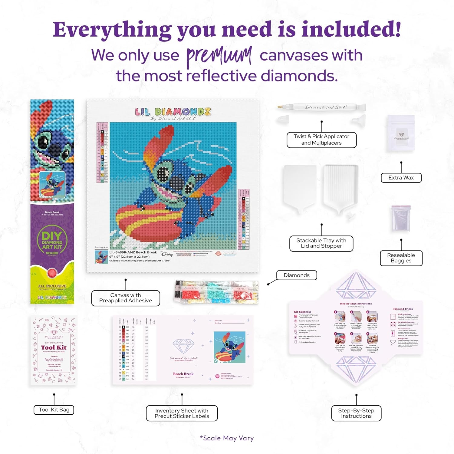 image:imageDIAMOND ART CLUB Grogus HoverPram Diamond Art Kits for AdultsBeach Break