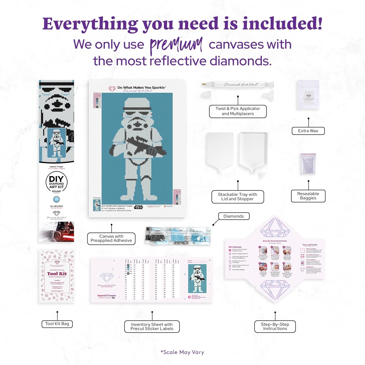 image:imageDIAMOND ART CLUB Grogus HoverPram Diamond Art Kits for AdultsImperial Soldier