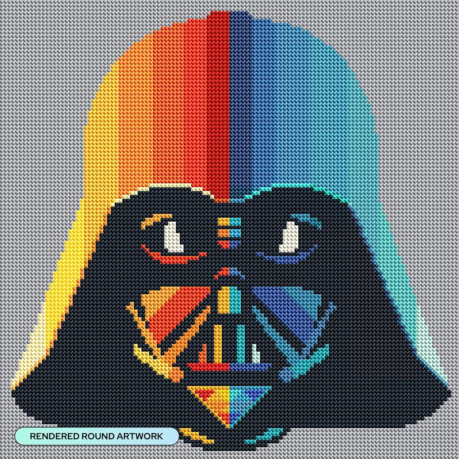 image:imageDIAMOND ART CLUB Grogus HoverPram Diamond Art Kits for AdultsRainbow Darth Vader