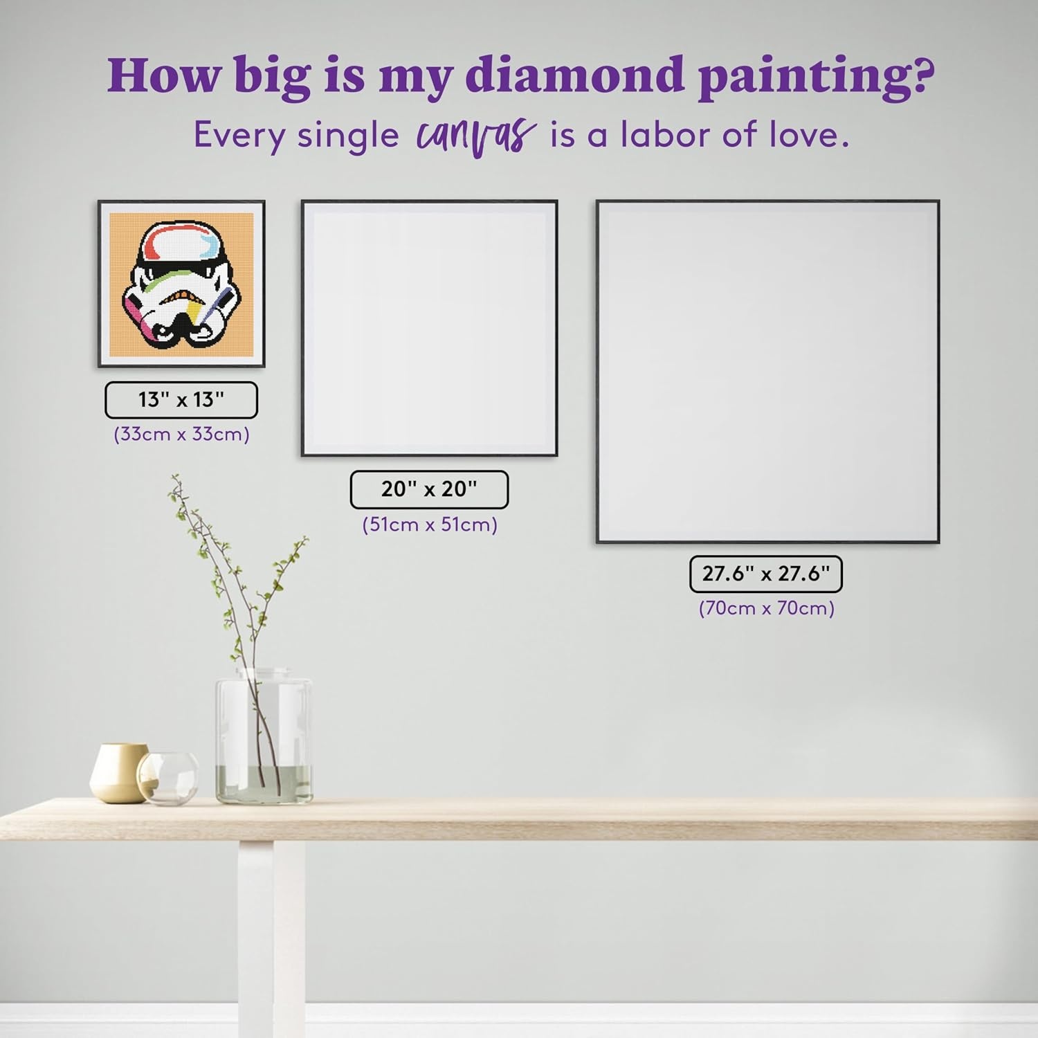 image:imageDIAMOND ART CLUB Grogus HoverPram Diamond Art Kits for AdultsRainbow Stormtrooper