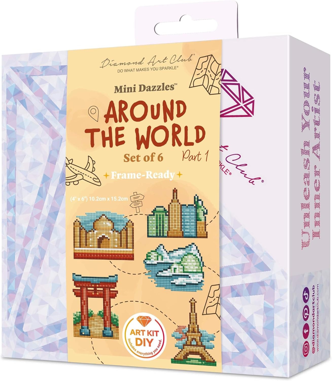image:imageDIAMOND ART CLUB Mini Dazzles Around the World Part 2 Diamond Art KitsAround the World Part 1