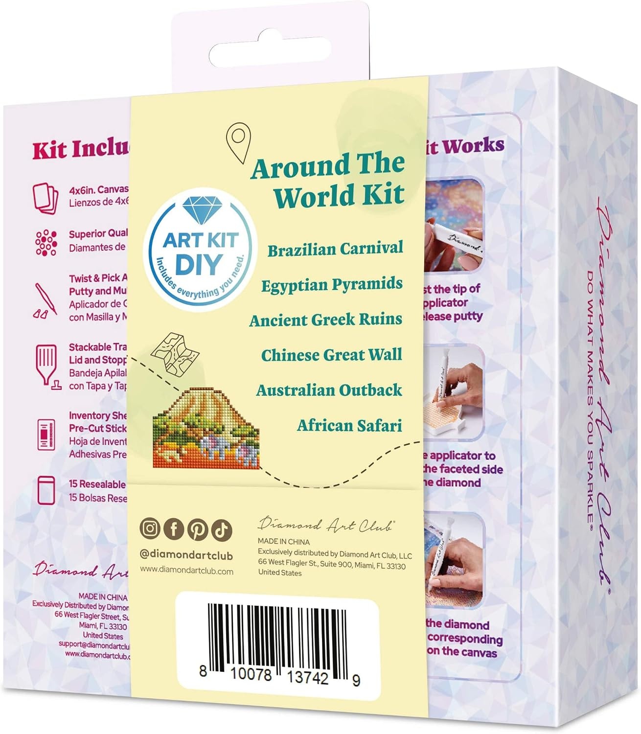image:imageDIAMOND ART CLUB Mini Dazzles Around the World Part 2 Diamond Art KitsAround the World Part 2