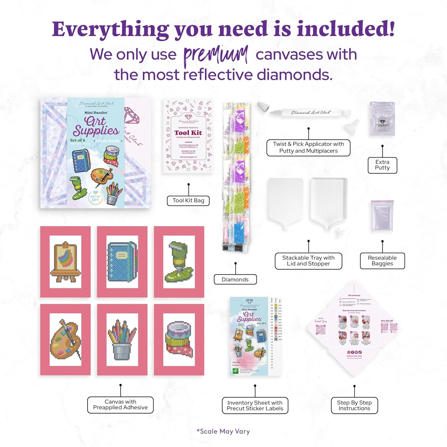 image:imageDIAMOND ART CLUB Mini Dazzles Around the World Part 2 Diamond Art KitsArt Supplies