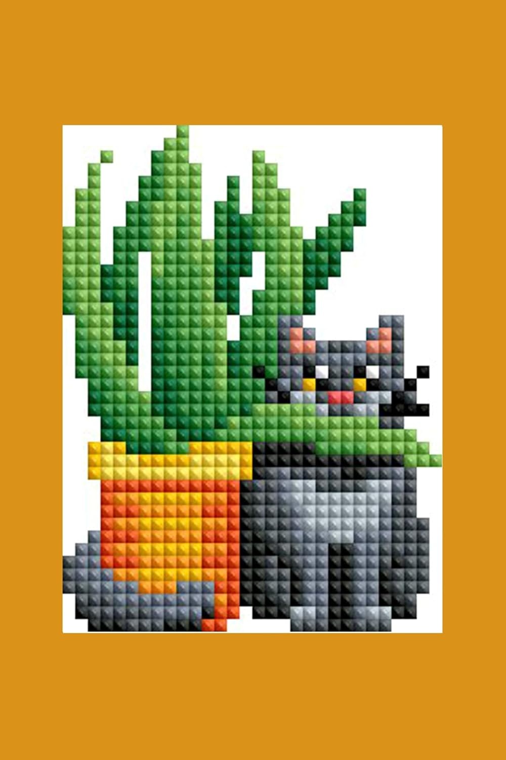 image:imageDIAMOND ART CLUB Mini Dazzles Around the World Part 2 Diamond Art KitsCats with Plants
