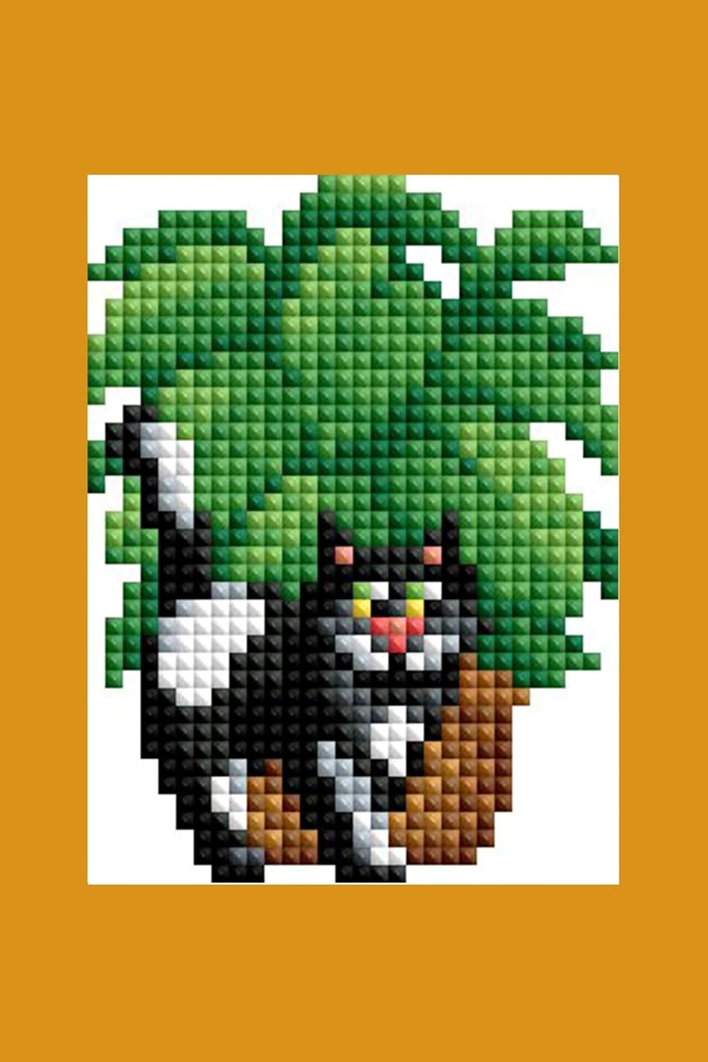 image:imageDIAMOND ART CLUB Mini Dazzles Around the World Part 2 Diamond Art KitsCats with Plants