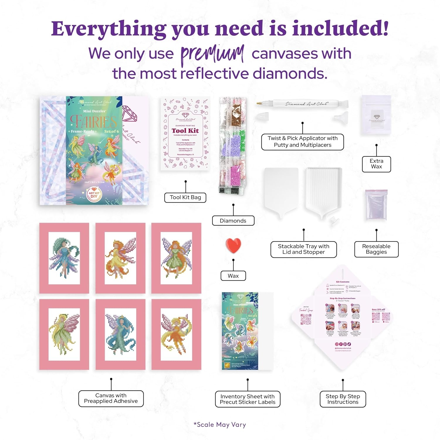image:imageDIAMOND ART CLUB Mini Dazzles Around the World Part 2 Diamond Art KitsFairies