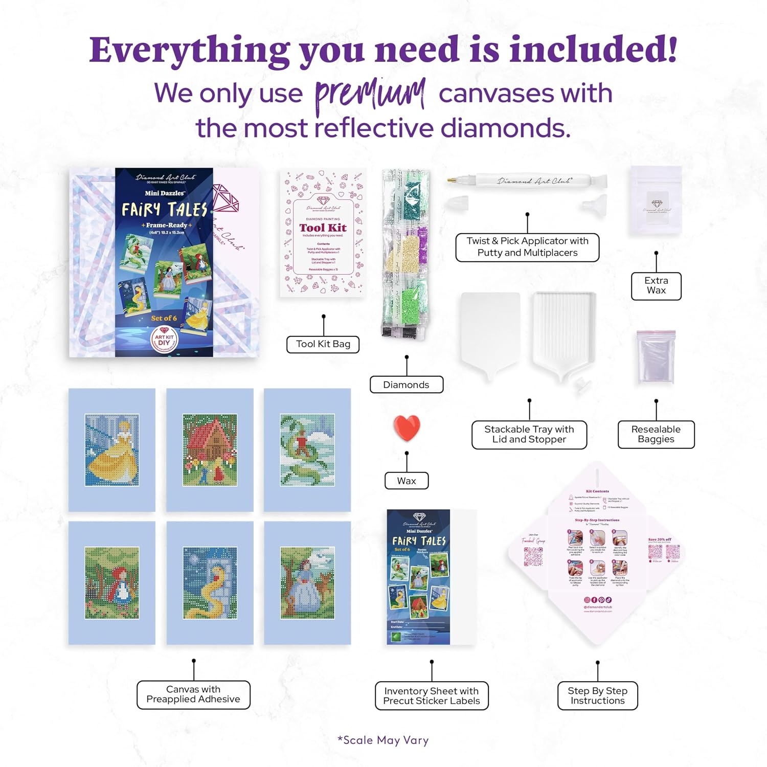 image:imageDIAMOND ART CLUB Mini Dazzles Around the World Part 2 Diamond Art KitsFairy Tales