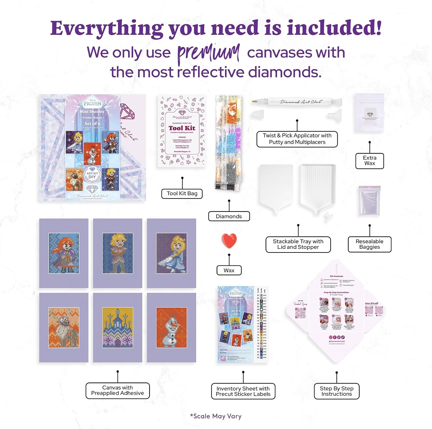 image:imageDIAMOND ART CLUB Mini Dazzles Around the World Part 2 Diamond Art KitsFrozen