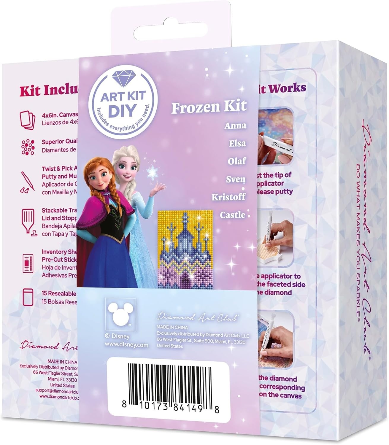 image:imageDIAMOND ART CLUB Mini Dazzles Around the World Part 2 Diamond Art KitsFrozen