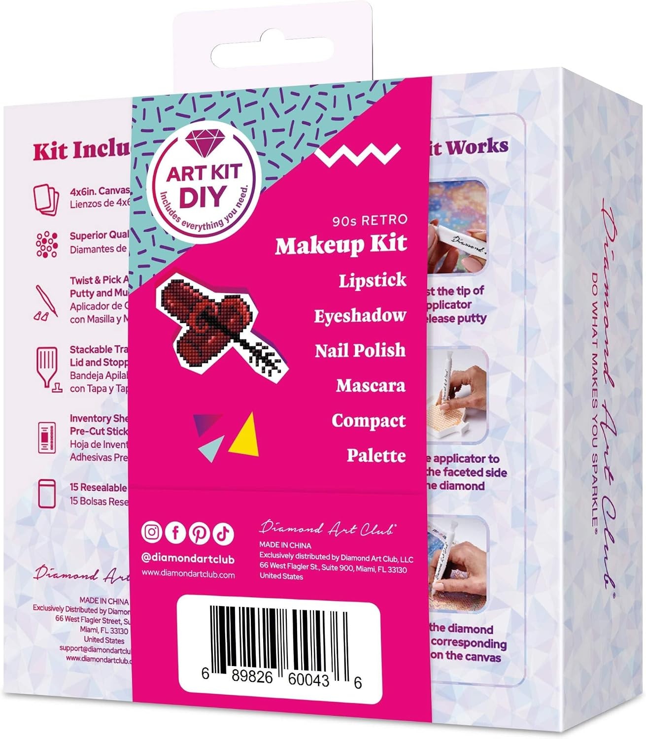 image:imageDIAMOND ART CLUB Mini Dazzles Around the World Part 2 Diamond Art KitsMakeup