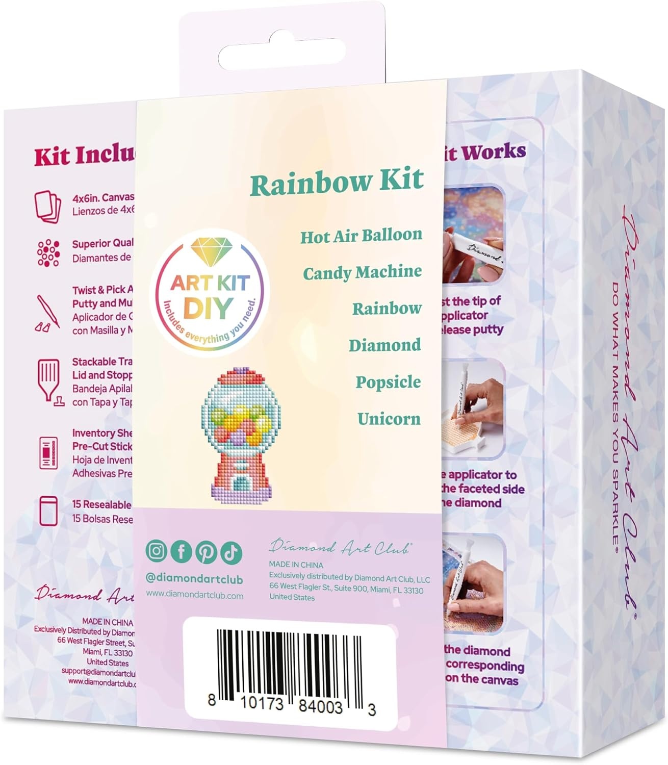 image:imageDIAMOND ART CLUB Mini Dazzles Around the World Part 2 Diamond Art KitsRainbow